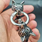 Pulsera Vikinga Fenrir, Cuero Vegano Y Acero Inoxidable - Miniatura 3