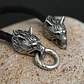 Pulsera Vikinga Fenrir, Cuero Vegano Y Acero Inoxidable - Miniatura 6