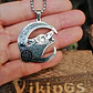 Collar Vikingo Fenrir Moon, Acero Inoxidable, Hombre - Miniatura 3