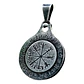 Collar Vegvísir Con Spinner Giratorio, Acero Inoxidable - Miniatura 1