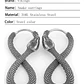 Aros Serpiente Punk Rock, Acero Inoxidable 316l, Mujer - Miniatura 8