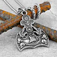 Collar Vikingo Drakkar-lobos, Acero Inoxidable, Hombre - Miniatura 5