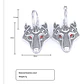 Aros Vikingos Lobo Nórdico Fenrir, Acero Inoxidable, Unisex - Miniatura 5