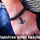 Pulsera Acero Trenzado Eslabón Cubano, Estilo Vintage - Miniatura 2