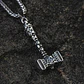 Collar Vikingo Mjölnir, Tamaño Pequeño Con Símbolo Valknut - Miniatura 2
