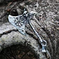 Collar Vikingo Hacha Vegvísir Calavera, Acero Inoxidable - Miniatura 7