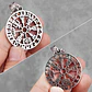 Collar Vikingo Runa Vegvísir, Acero Inoxidable, Hombre - Miniatura 4