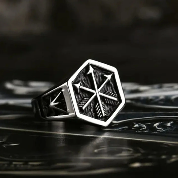 Anillo Arrows, Acero Inoxidable, Hombre 2