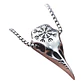 Collar Vikingo Nordic Crow Runa Aegishjalmur, Acero Inox. - Miniatura 1
