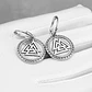 Aros Vikingos Valknut, Acero Inoxidable, Unisex - Miniatura 4