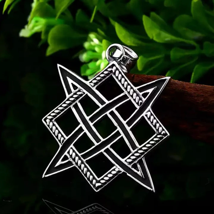 Collar Square Celtic Knot, Acero Inoxidable, Hombre 4