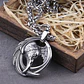 Collar Vikingo Cuervo, Acero Inoxidable, Unisex - Miniatura 3