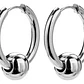 Aros Piercing Argolla, Oreja Con Perforación, Acero Inox. - Miniatura 3