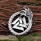 Collar Vikingo Valknut-dragón Nórdico, Acero Inoxidable - Miniatura 2