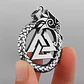 Collar Vikingo Valknut-dragón Nórdico, Acero Inoxidable - Miniatura 4