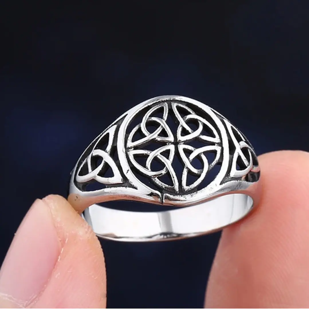 Anillo Astrid Nudos Celtas, Acero Inoxidable, Unisex 5