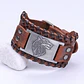Pulsera Vikinga Fenrir, Cuero Vegano Negro O Café - Miniatura 7