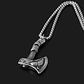 Collar Vikingo Hacha-fenrir, Tamaño Pequeño, Acero Inox. - Miniatura 2