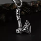 Collar Vikingo Hacha-fenrir, Tamaño Pequeño, Acero Inox. - Miniatura 3