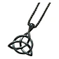 Collar Nudo Celta Negro-plateado, Acero Inoxidable, Unisex - Miniatura 1