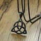 Collar Nudo Celta Negro-plateado, Acero Inoxidable, Unisex - Miniatura 3