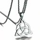 Collar Nudo Celta Negro-plateado, Acero Inoxidable, Unisex - Miniatura 6