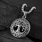 Collar Vikingo Árbol De La Vida, Acero Inoxidable, Unisex - Miniatura 2