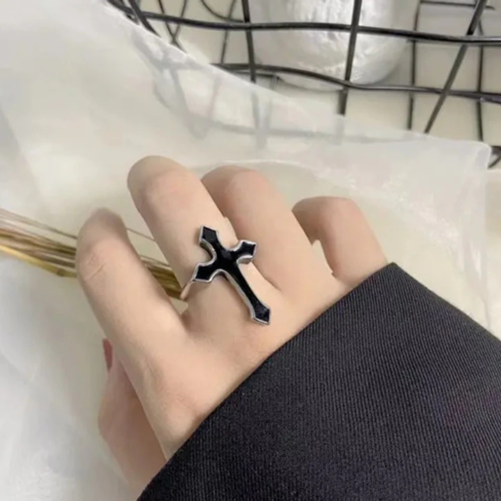 Anillo Big Cross, Acero Inoxidable, Unisex 2