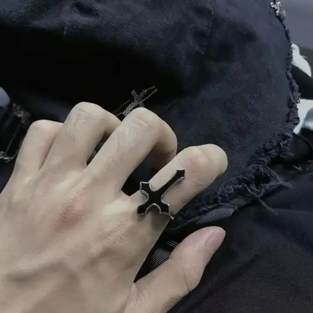 Anillo Big Cross, Acero Inoxidable, Unisex 3