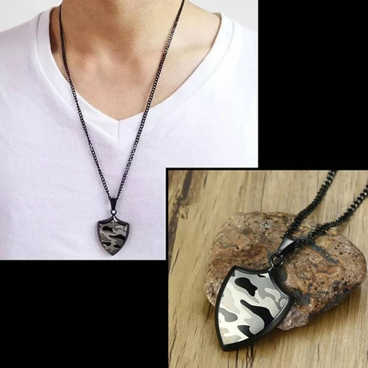 Collar Militar Placa Y/o Escudo, Acero Inoxidable, Hombre 6