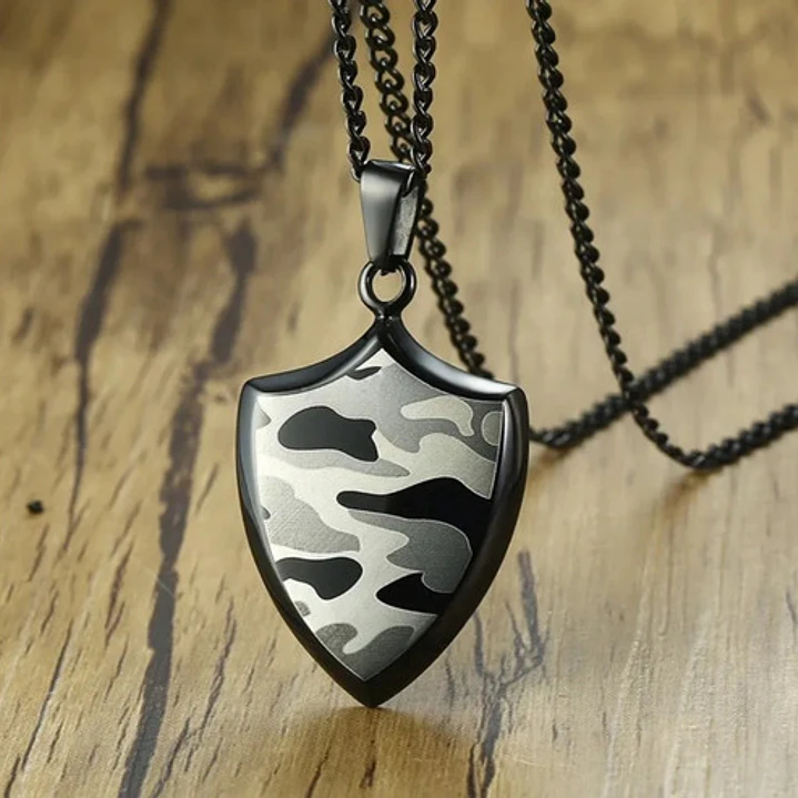 Collar Militar Placa Y/o Escudo, Acero Inoxidable, Hombre 7