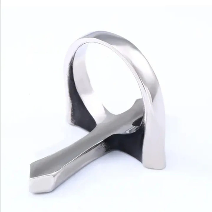 Anillo Big Cross, Acero Inoxidable, Unisex 6