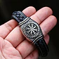 Pulsera Vikinga Aegishjalmur, Cuero Vegano, Cierre Magnético - Miniatura 2