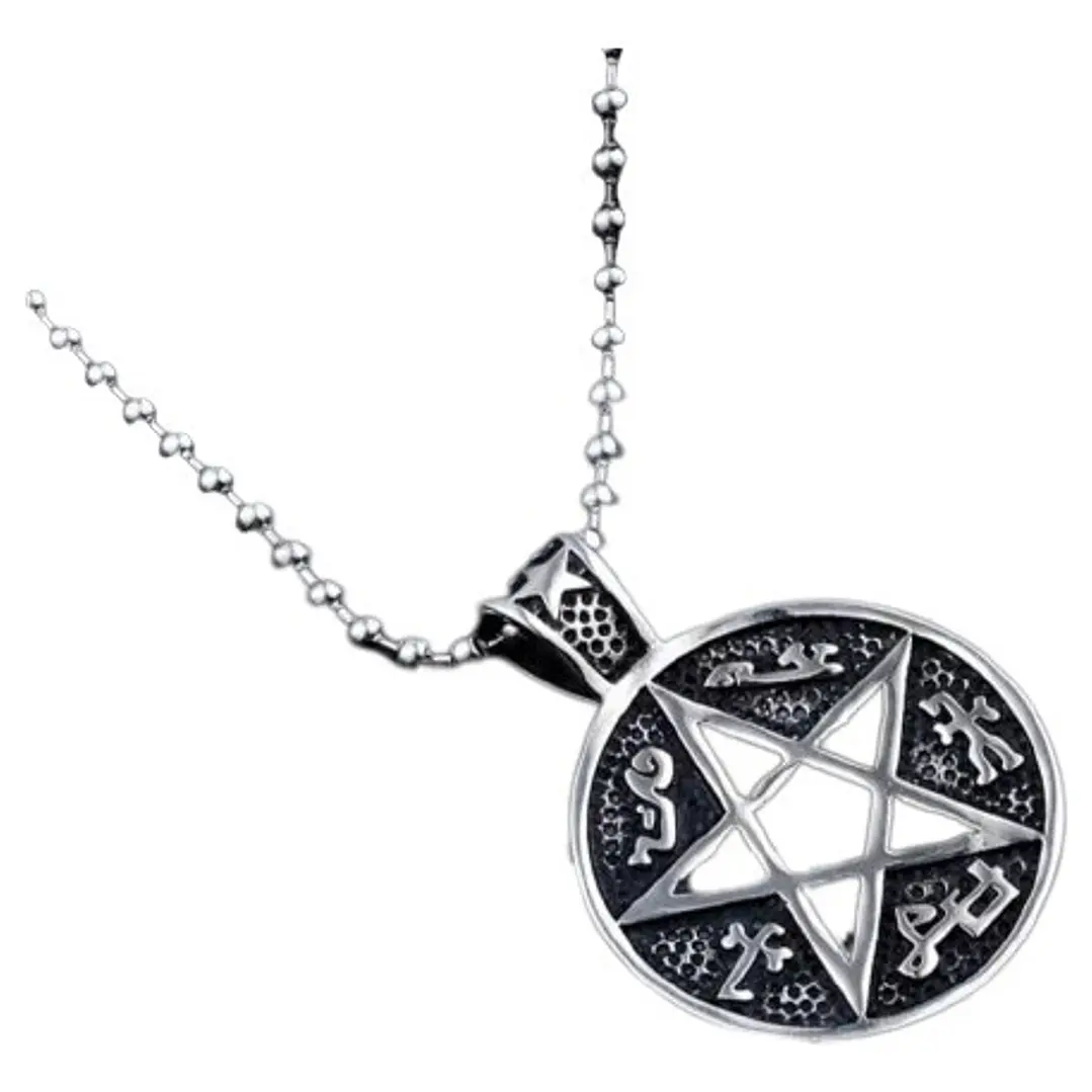 Collar Pentagrama, Acero Inoxidable, Unisex 1