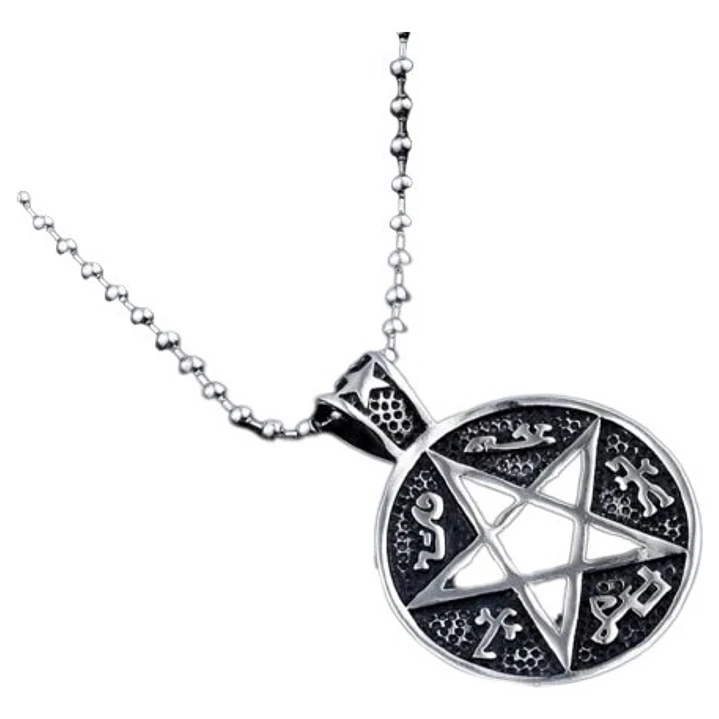 Collar Pentagrama, Acero Inoxidable, Unisex 1