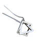 Collar Geométrico Square-triangle, Acero Inoxidable, Hombre - Miniatura 1
