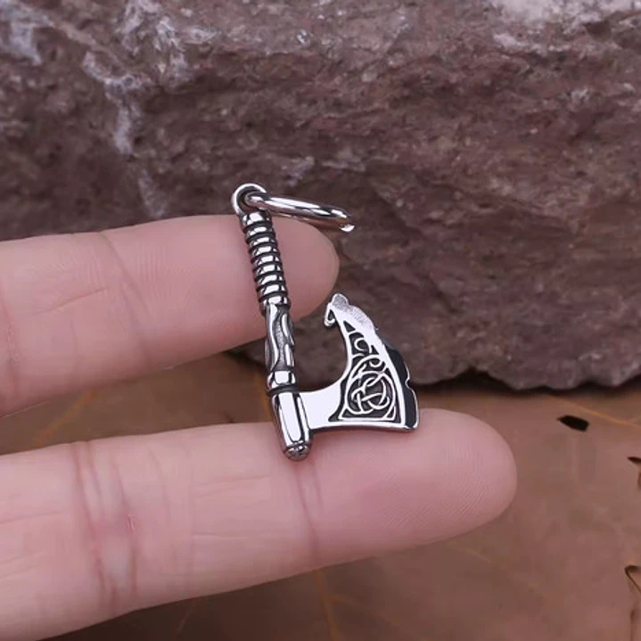 Aros Hacha Vikinga, Acero Inoxidable, Unisex 5