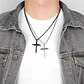 Collar Cross Of Nails, Acero Inoxidable, Hombre - Miniatura 6