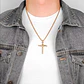 Collar Cross Of Nails, Acero Inoxidable, Hombre - Miniatura 7