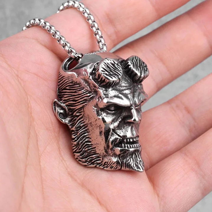 Collar Hell Boy, Acero Inoxidable, Hombre 3
