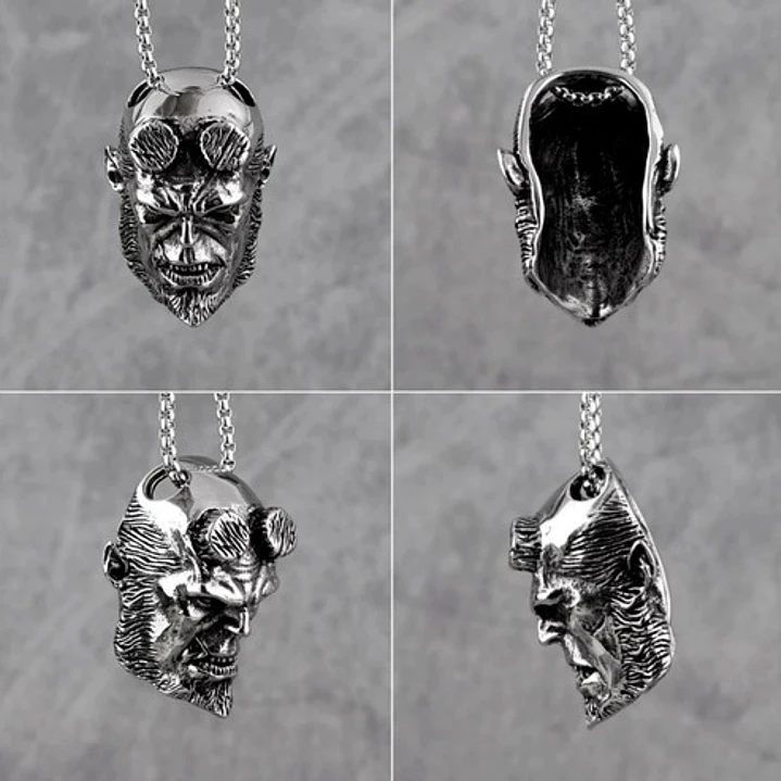 Collar Hell Boy, Acero Inoxidable, Hombre 4