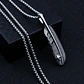 Collar Big Feather, Acero Inoxidable, Hombre - Miniatura 4