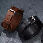Pulsera Vikinga Valknut, Cuero Vegano Negro O Café - Miniatura 5