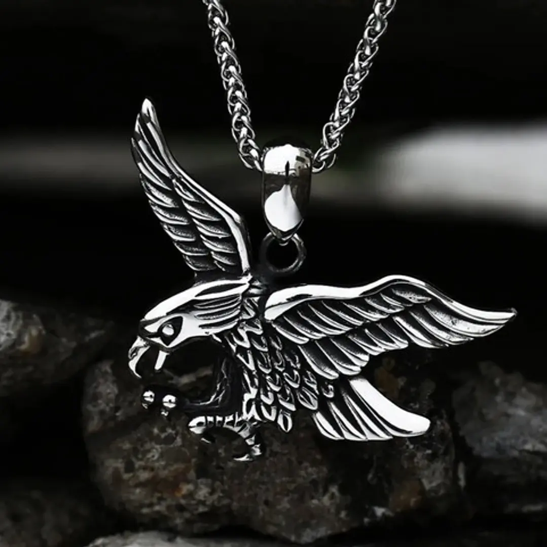 Collar Big Eagle, Acero Inoxidable, Hombre 2