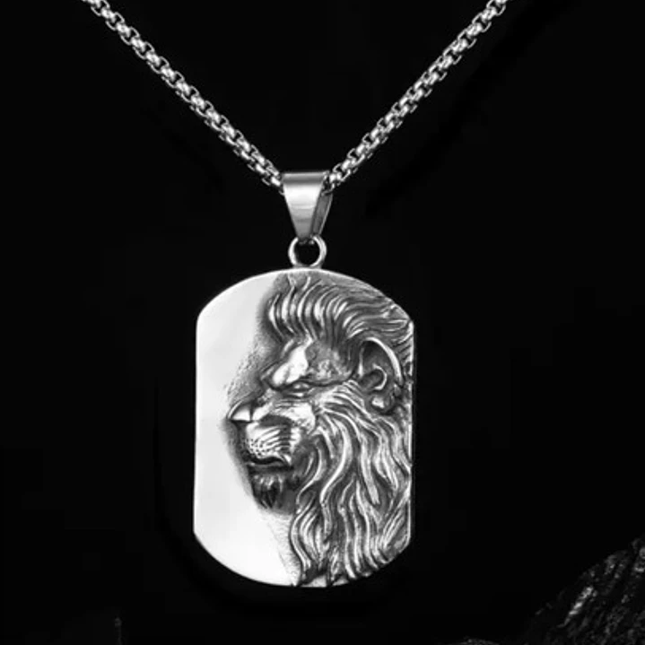 Collar King Of The Jungle, Acero Inoxidable, Hombre 4