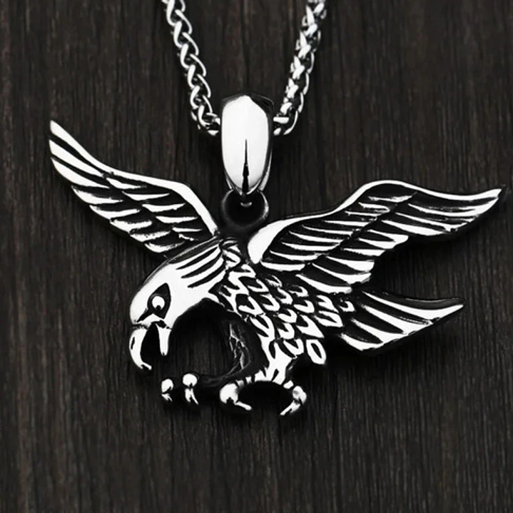 Collar Big Eagle, Acero Inoxidable, Hombre 3