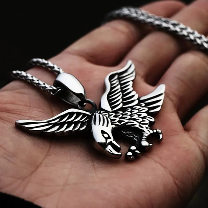 Collar Big Eagle, Acero Inoxidable, Hombre 4