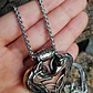 Collar Vikingo Fenrir Heart, Acero Inoxidable, Unisex - Miniatura 4
