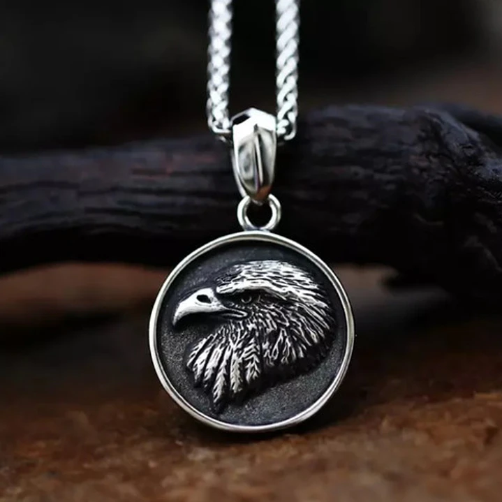 Collar Águila, Acero Inoxidable, Hombre 4