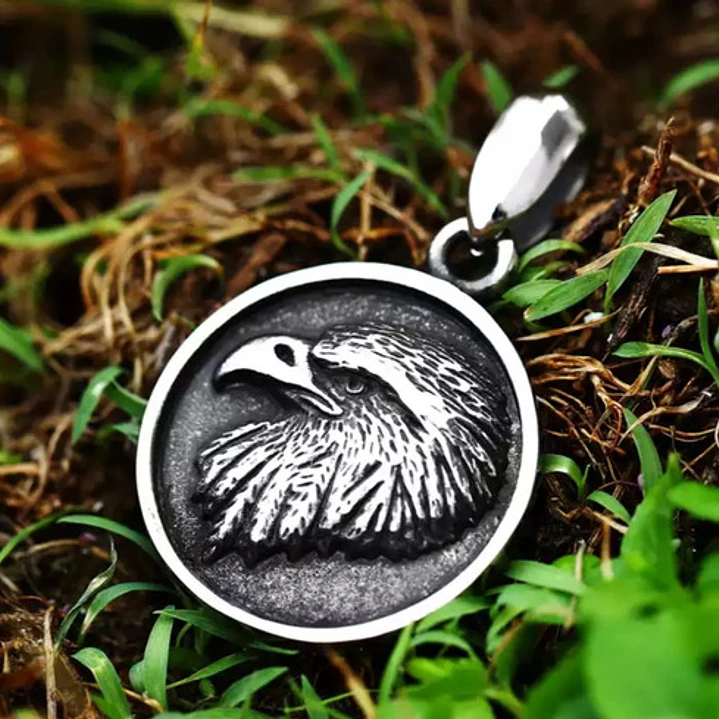 Collar Águila, Acero Inoxidable, Hombre 5
